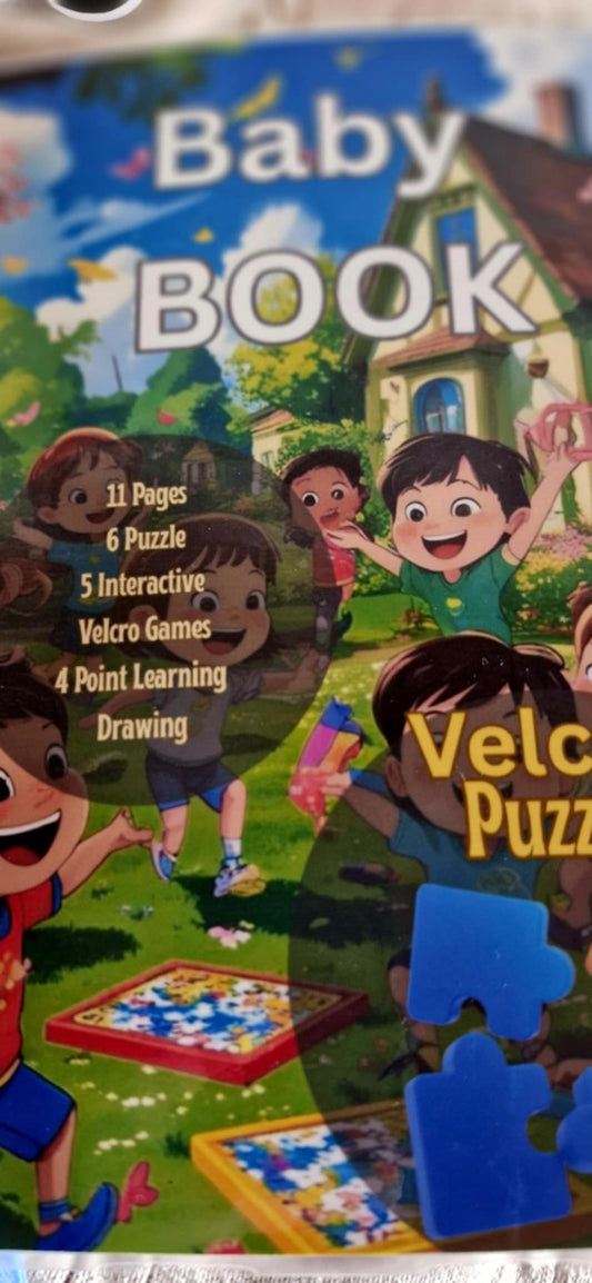 Handgemachtes Baby Klettbuch – Montessori Lernspiele, Puzzles & Zeichnen mit Punkten klettbuch baby montessori kleinkind