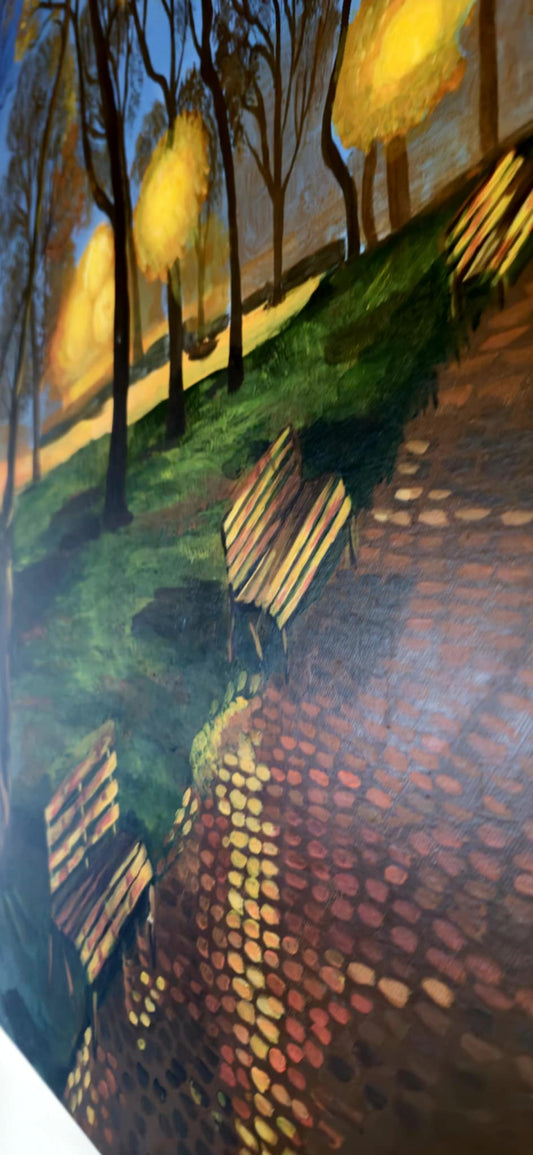 Nächtlicher Parkspaziergang